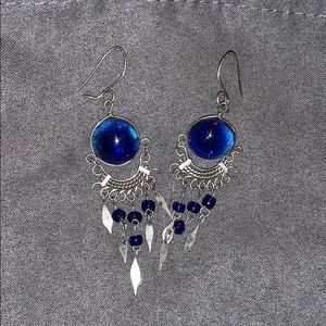 Blue Marble earrings
